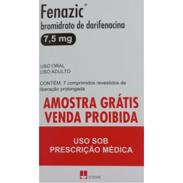 Fenazic - Bromidrato De Darifenacina 7,5mg - 7 Cápsulas